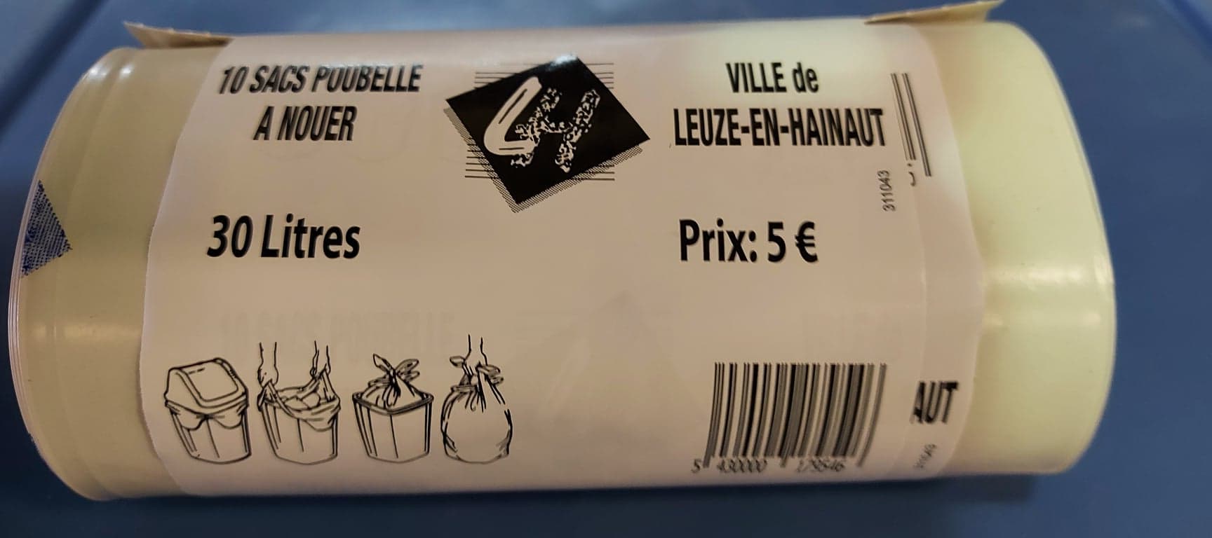 Sacs poubelle de 30 litres Leuze en Hainaut